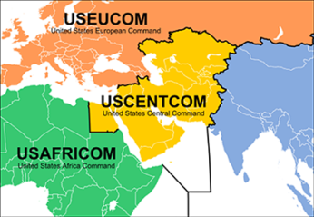 USCENTCOM map navy.mil | Israel from Narratives Magazine