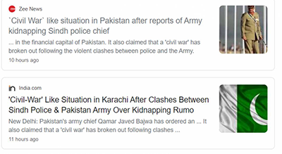 indian fake media reported karachi incidents as civil war in pakistan 1603354439 4436 | ISPR from Narratives Magazine
