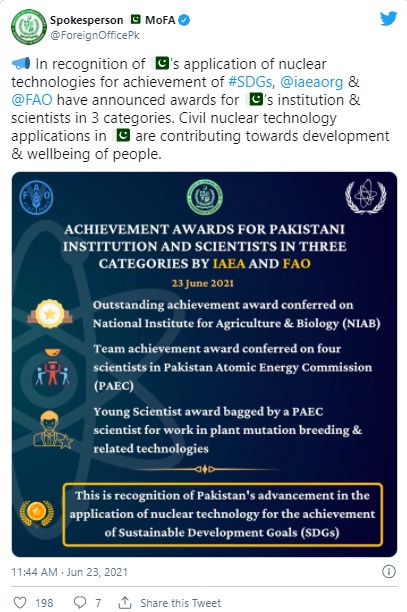 nuclear scients tweet | Pakistan Atomic Energy Commission from Narratives Magazine