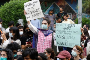 Protesters in Karachi carry signs against a gang rape that occurred along a highway and to condemn violence against women and girls edited | InFocus from Narratives Magazine