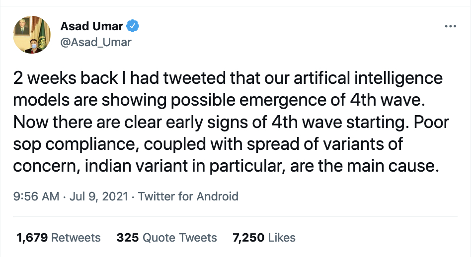 asad umar tweet | 4th wave from Narratives Magazine