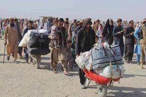 Afghan nationals arrive at the Pakistan Afghanistan border crossing point | Christian crusaders from Narratives Magazine
