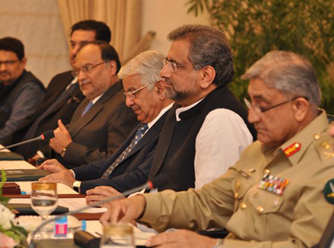 khawaja muhammad asif and shahid khaqan abbasi in islamabad pakistan 2017 37852998846 560x416 2 | General Qamar Javed Bajwa from Narratives Magazine